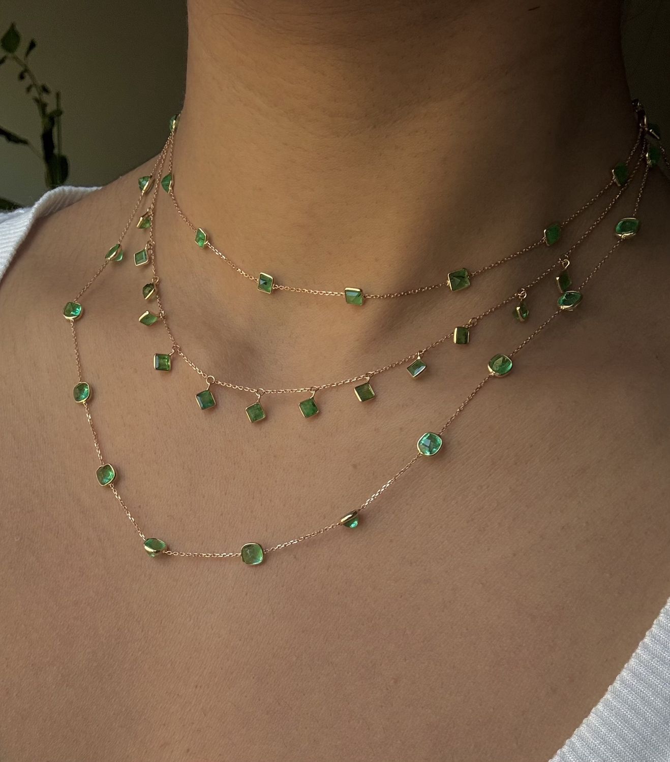 18KY Emerald princess-3.1ct/2.5g