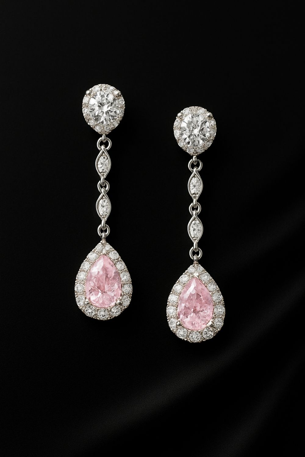 Pink Dia dangle:.18cts D:.14cts WS:.2cts 1.3g