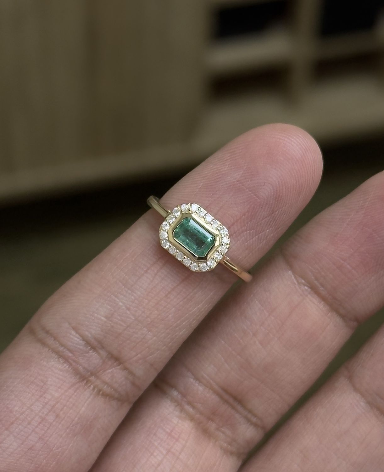 SR674 14KY EM-0.52ct D-0.16ct/2.28g