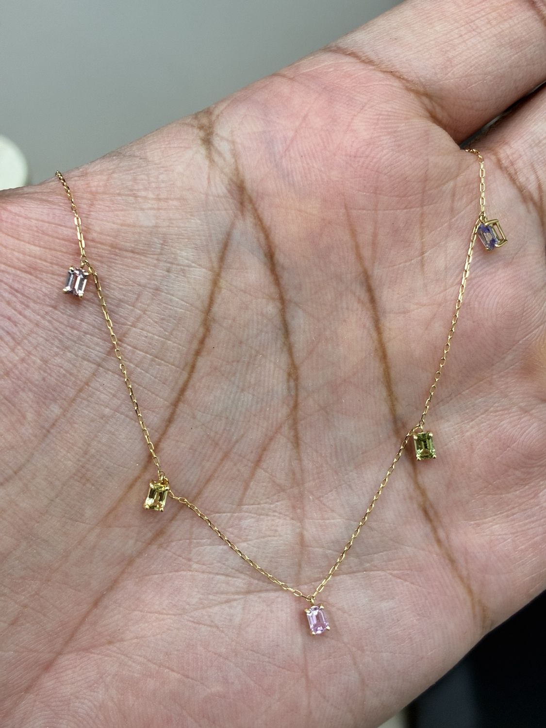 Sapphire Dangle Necklace