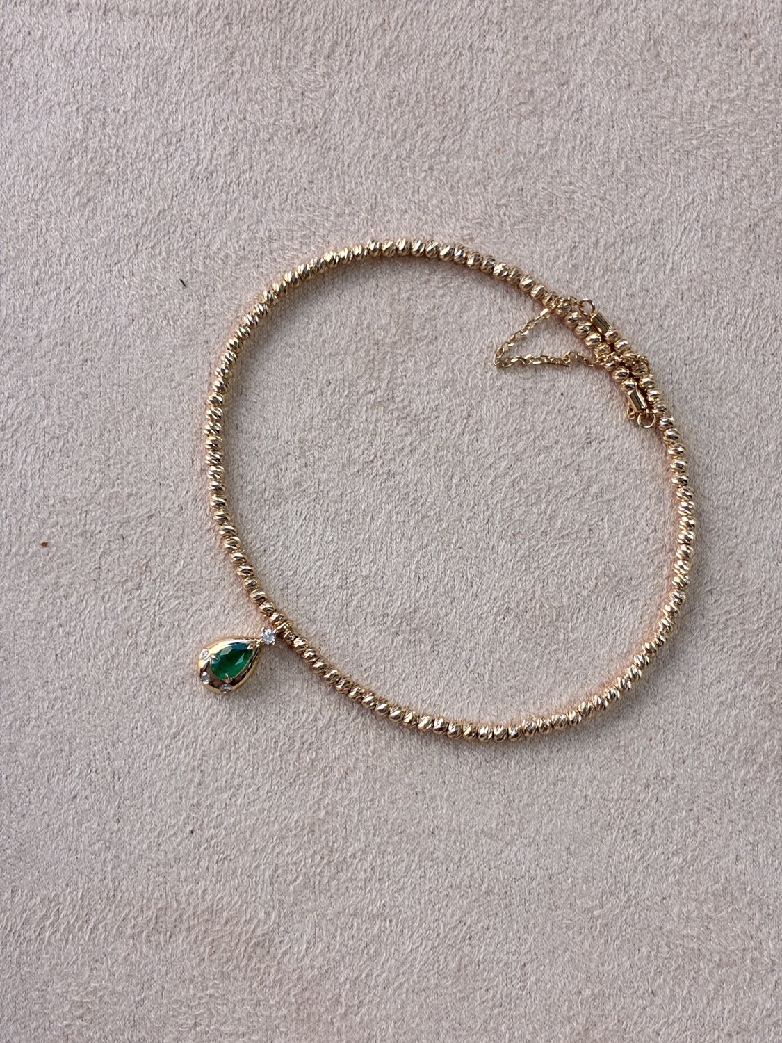 SB290 18KY EM-0.15ct D-0.03ct/1.84g