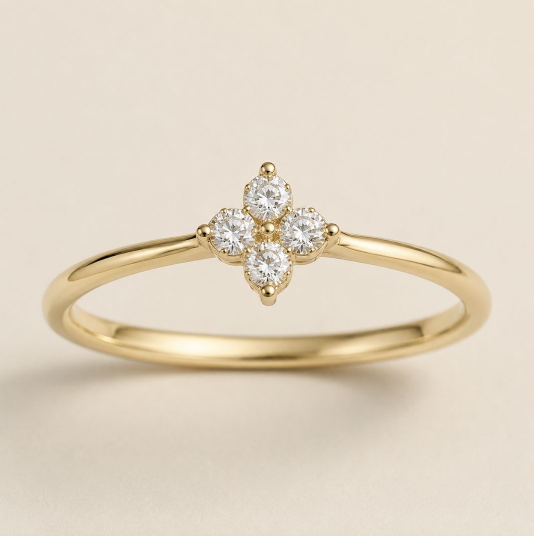 Diamond Petal Ring