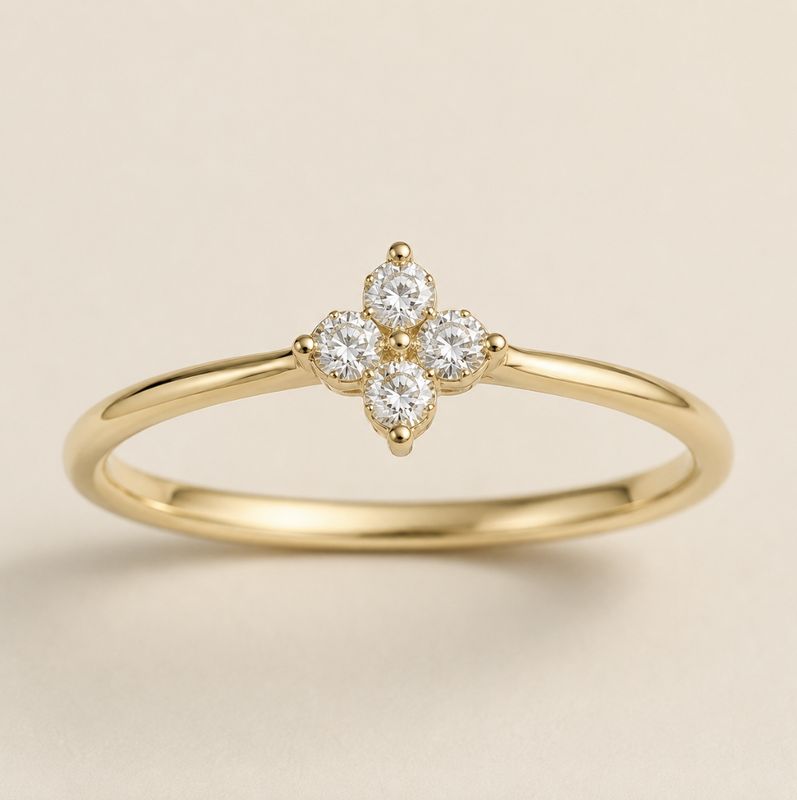 Diamond Petal Ring