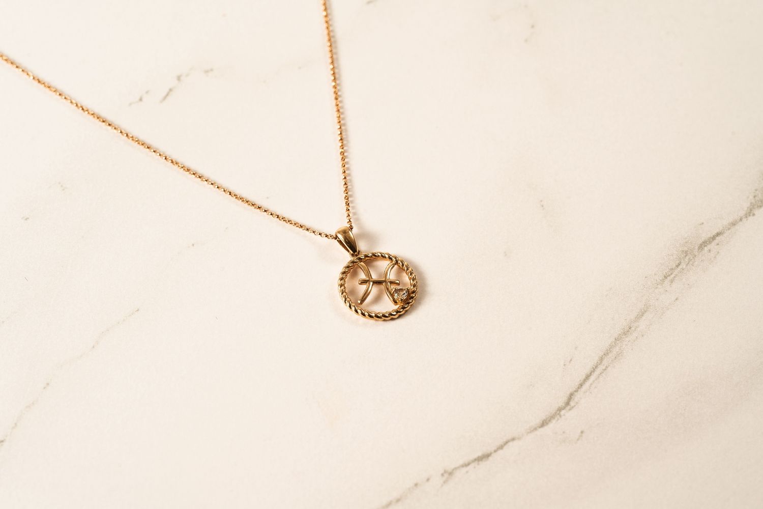 Pisces Zodiac Necklace