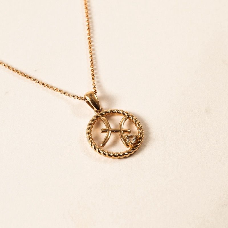 Pisces Zodiac Necklace