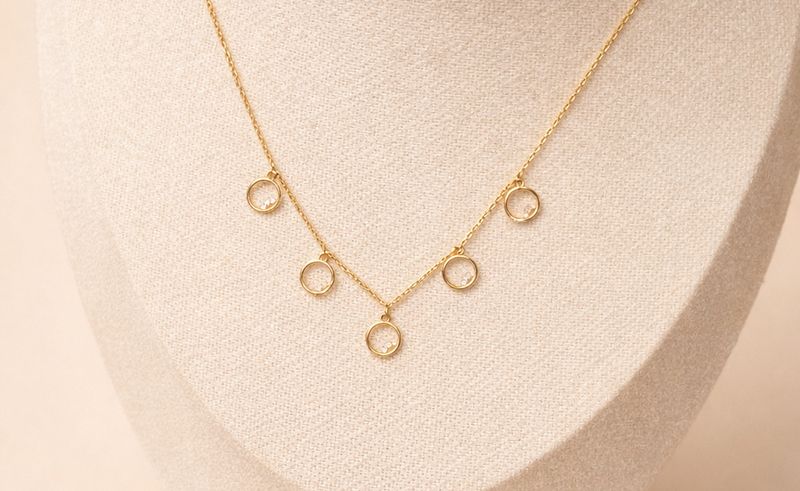 Circle Dangle Necklace