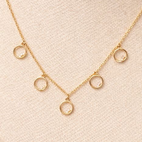 Circle Dangle Necklace