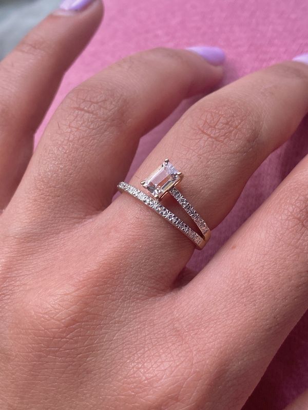 Morganite Diamond Ring