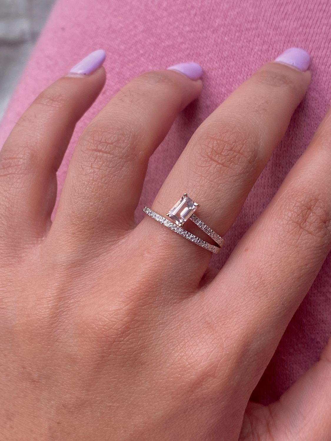 Morganite Diamond Ring