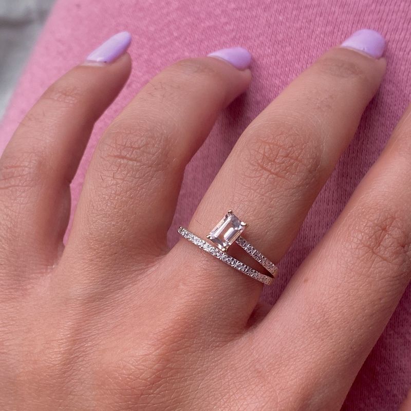 Morganite Diamond Ring