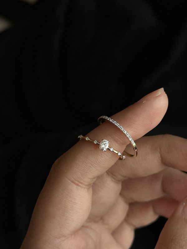 Mini Solitaire Ring Duo