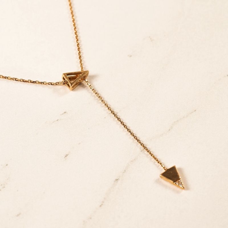 Triangle Diamond Necklace