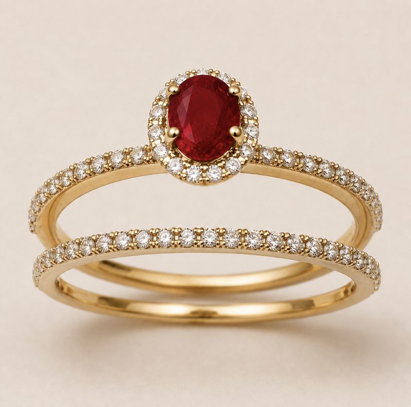 Double Ruby Ring
