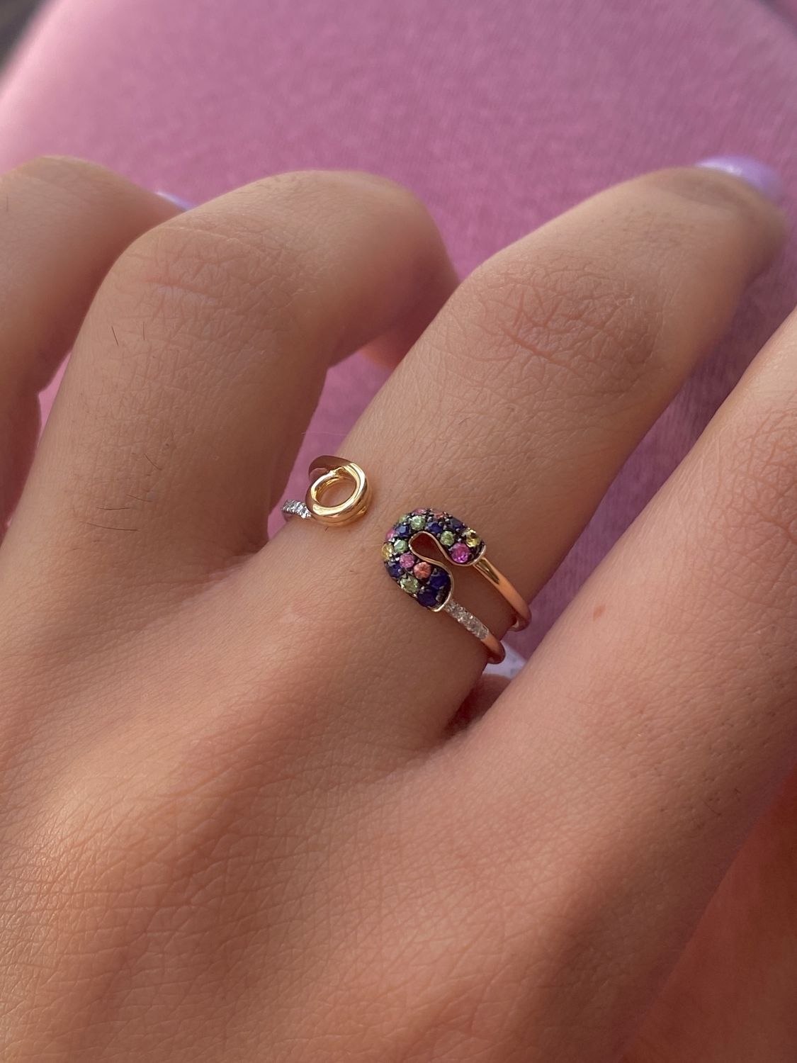 Rainbow Pin Ring