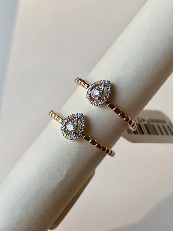 Teardrop Halo Ring