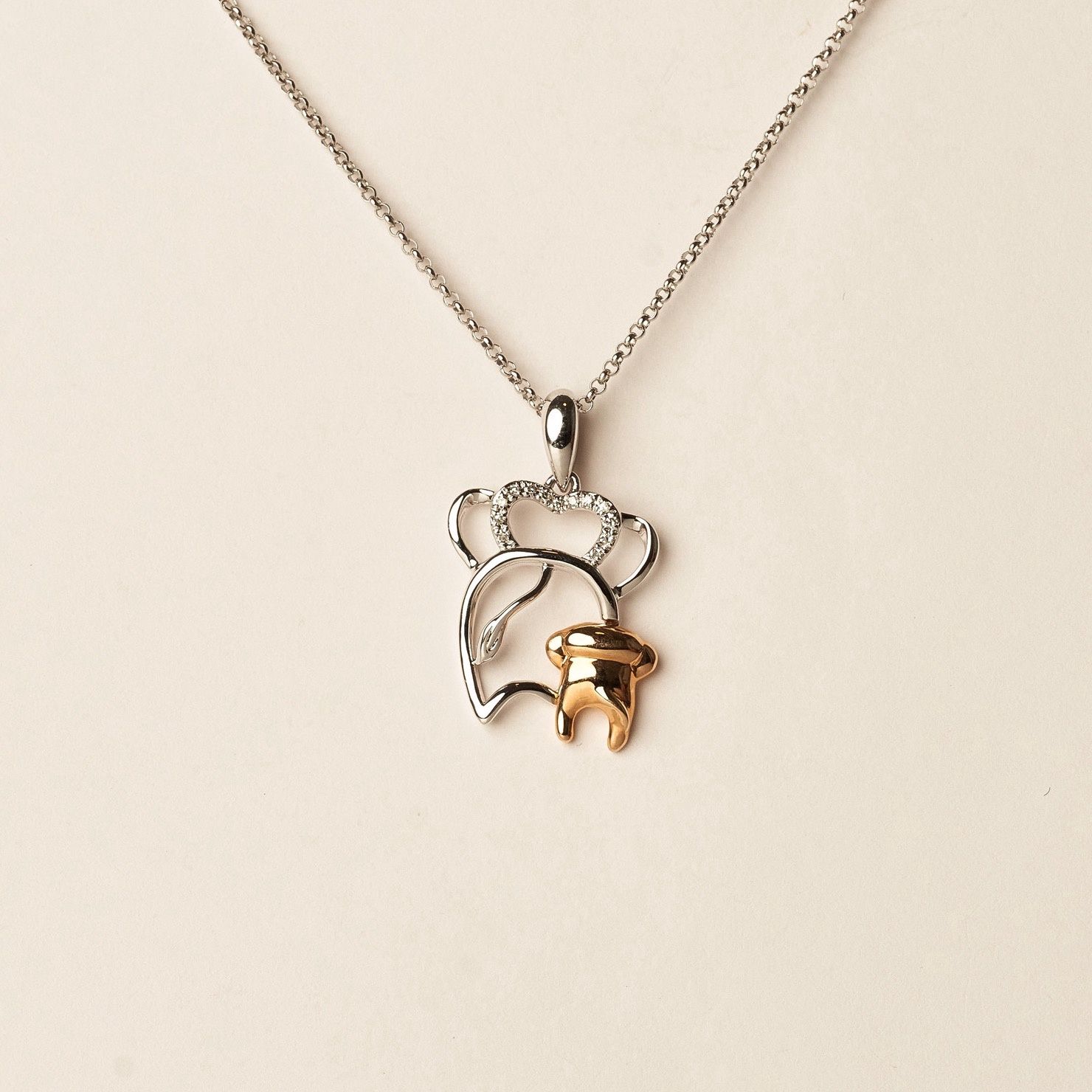 Elephant Duo Necklace
