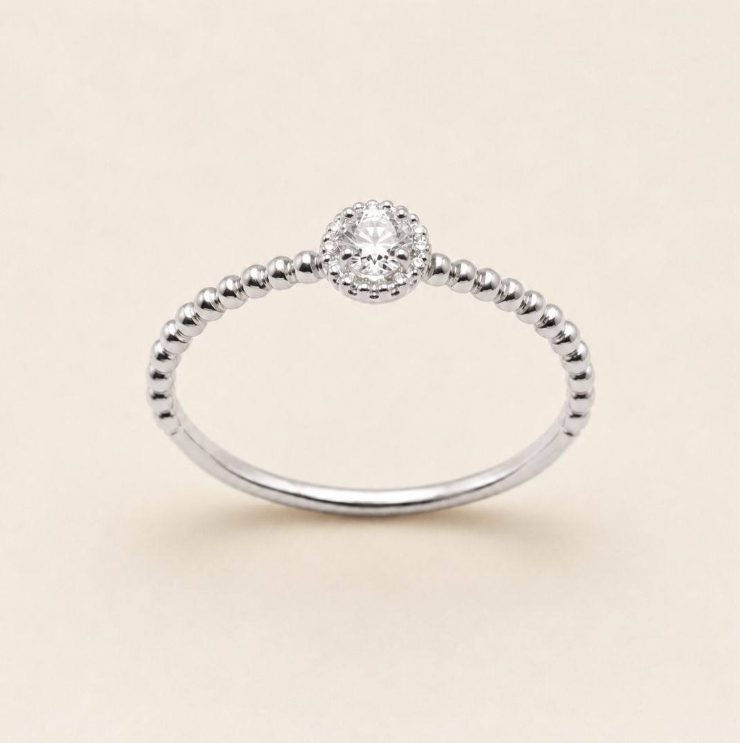 White Gold Micro Diamond Ring