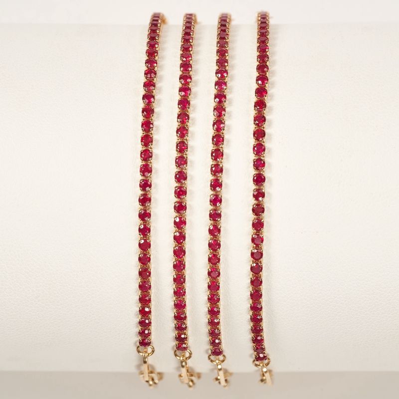 Ruby half paperclip bracelet