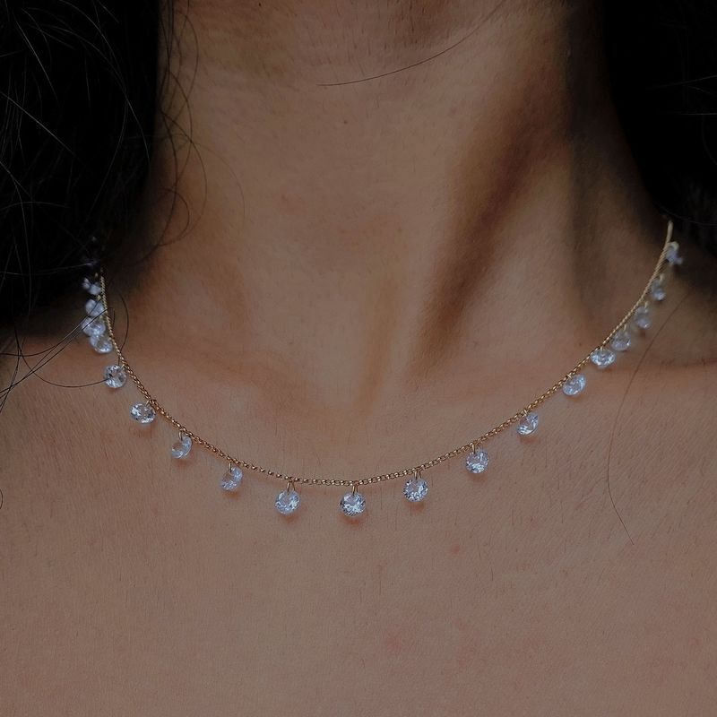 Floating Stone Necklace