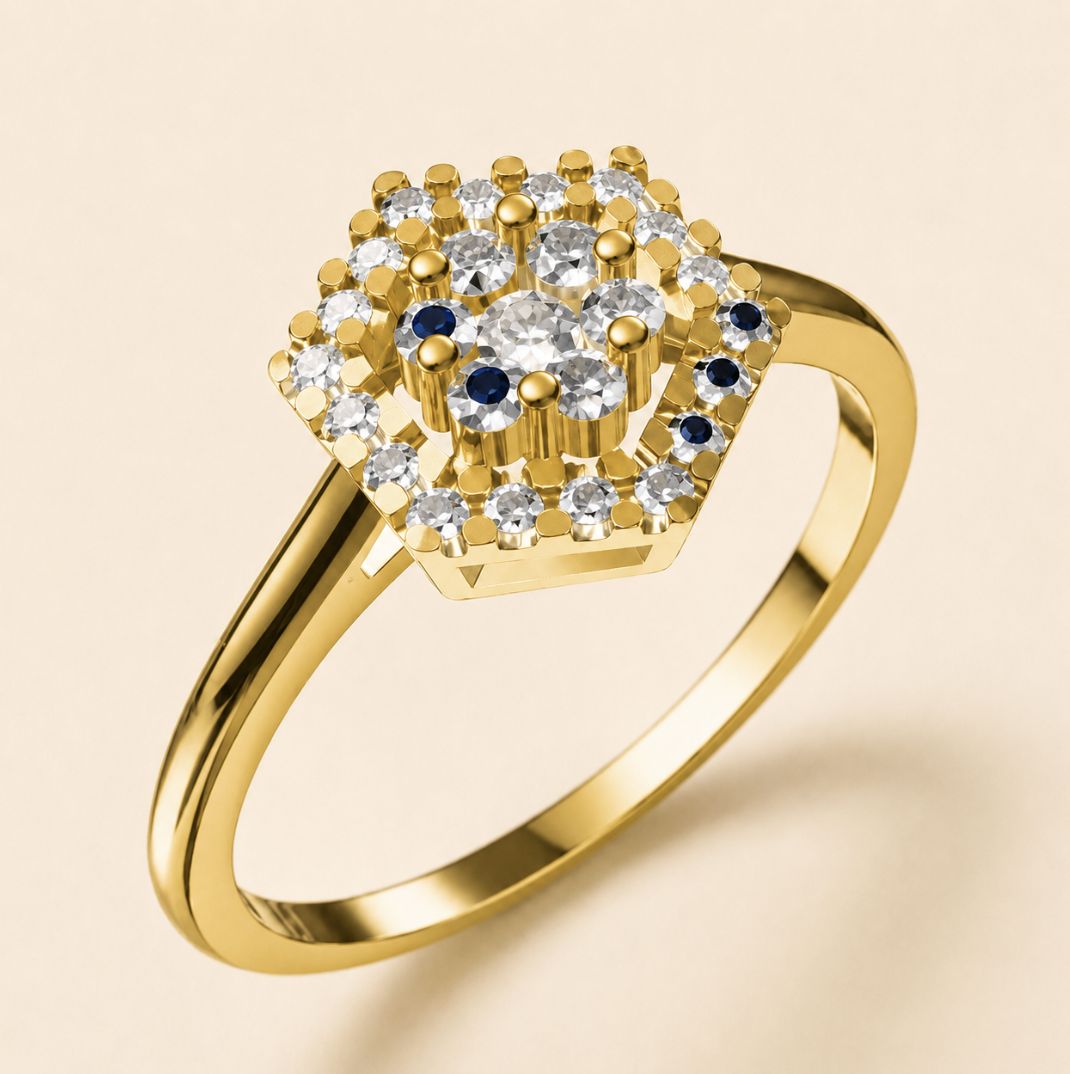Diamond Hexe Ring