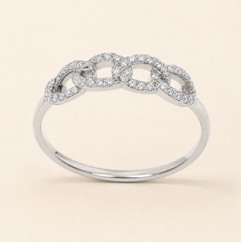 Pavé Link Ring