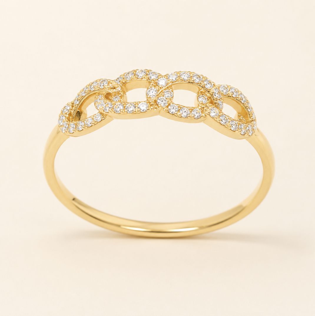 Pavé Link Ring