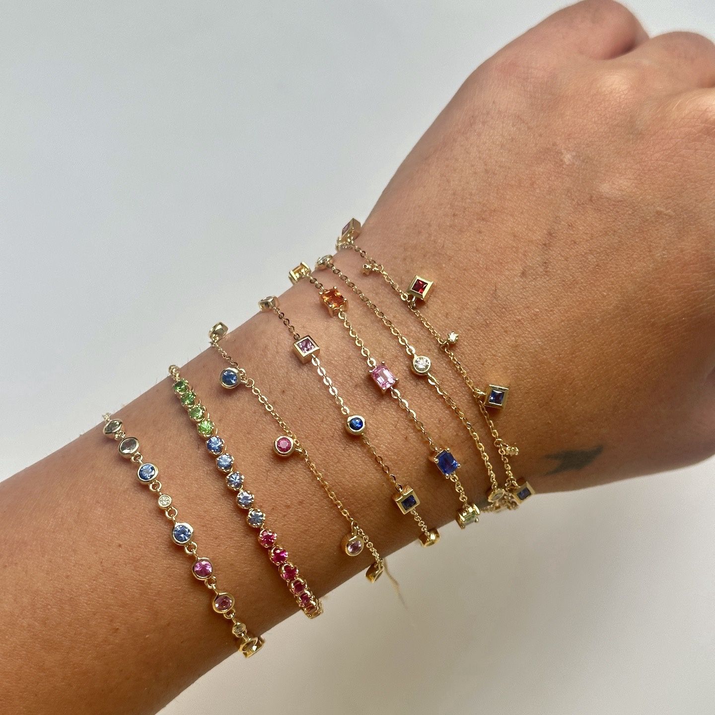 Rainbow Dangle Bracelet