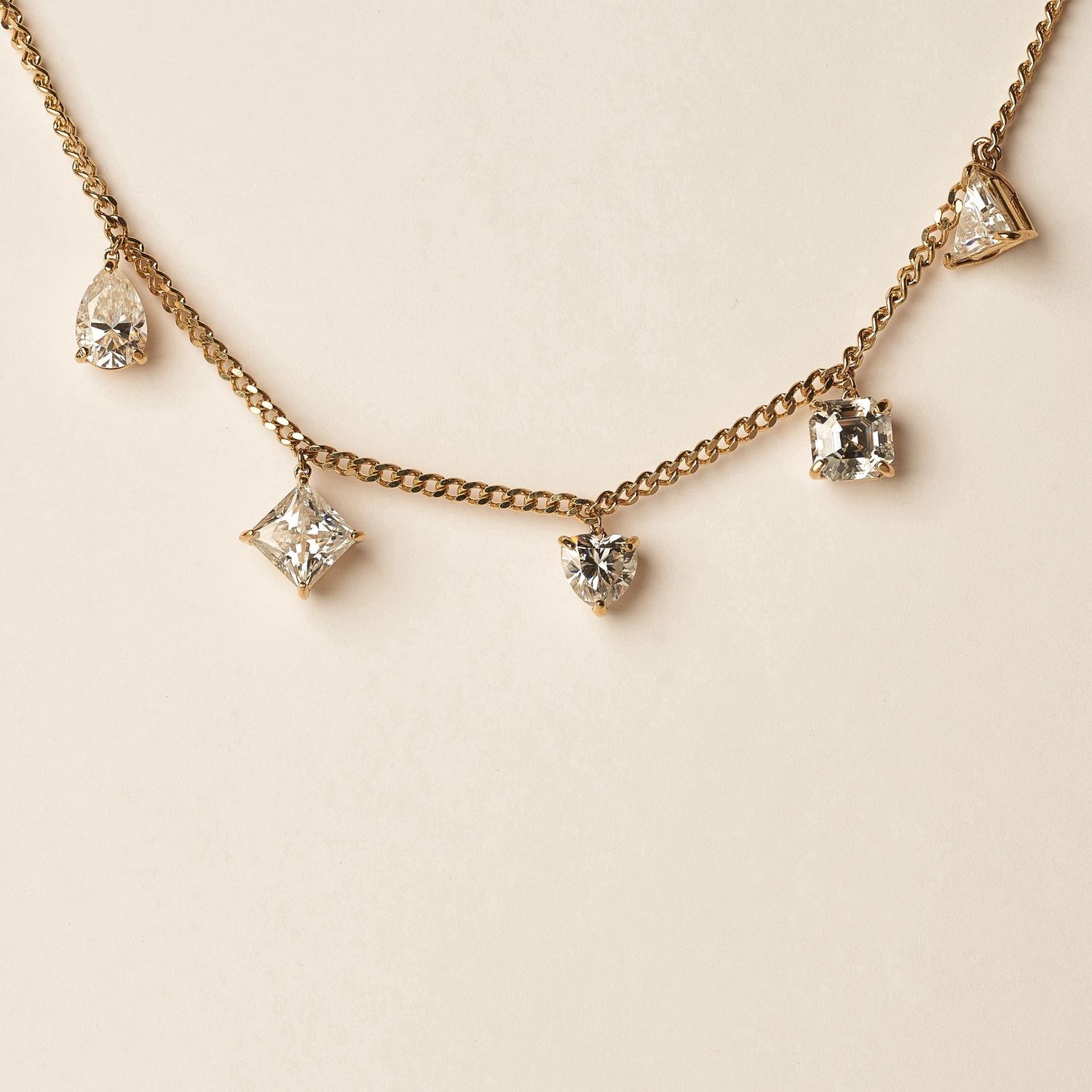 14k Moissanite Necklace