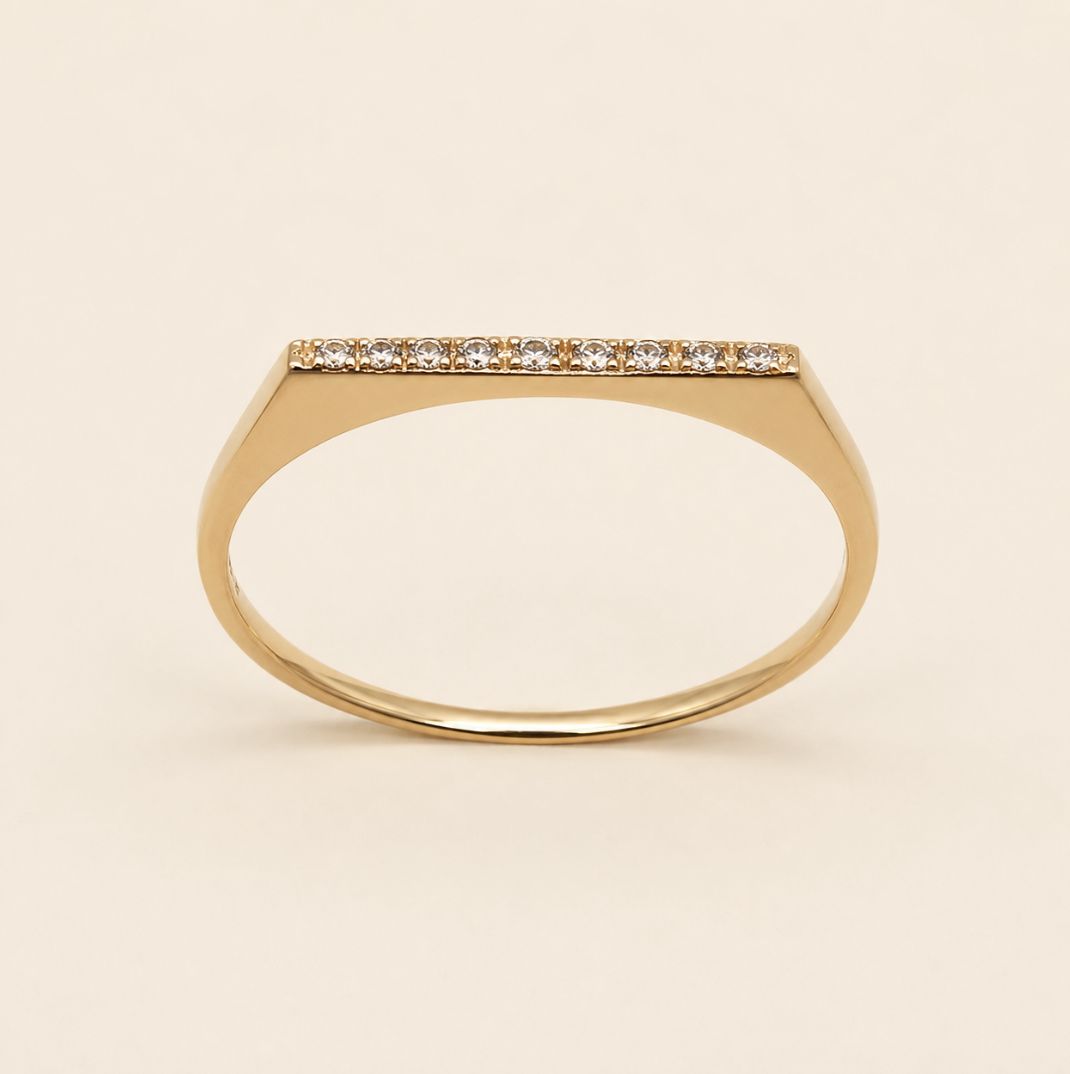 Flat Diamond Stacking Band