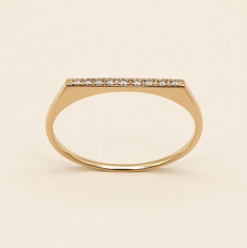 Flat Diamond Stacking Band