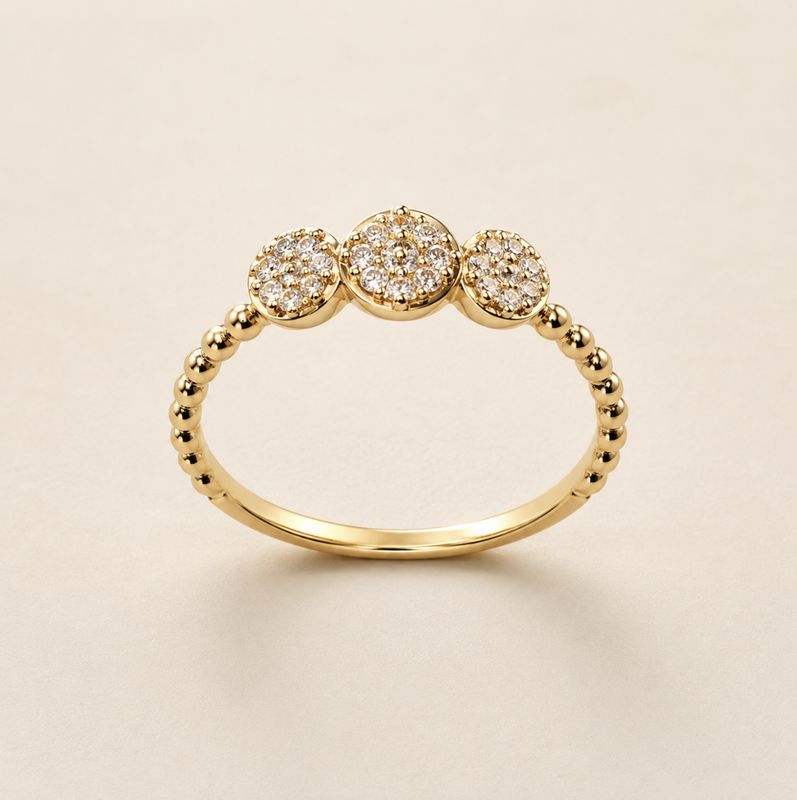 Diamond Rosette Ring