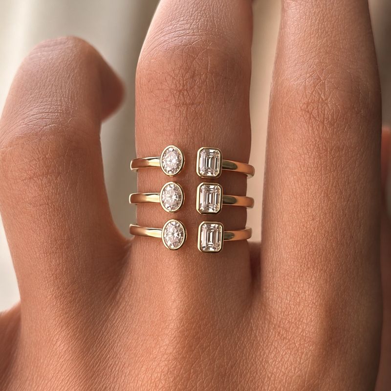 Simple Toi et Moi Ring