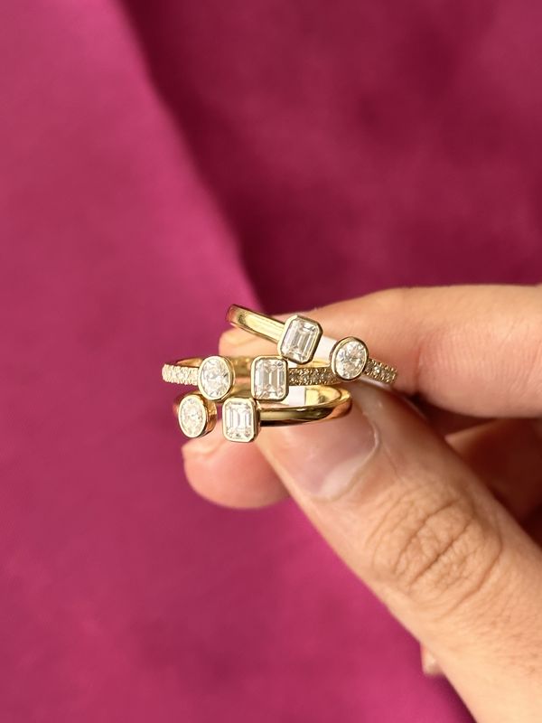 Simple Toi et Moi Ring