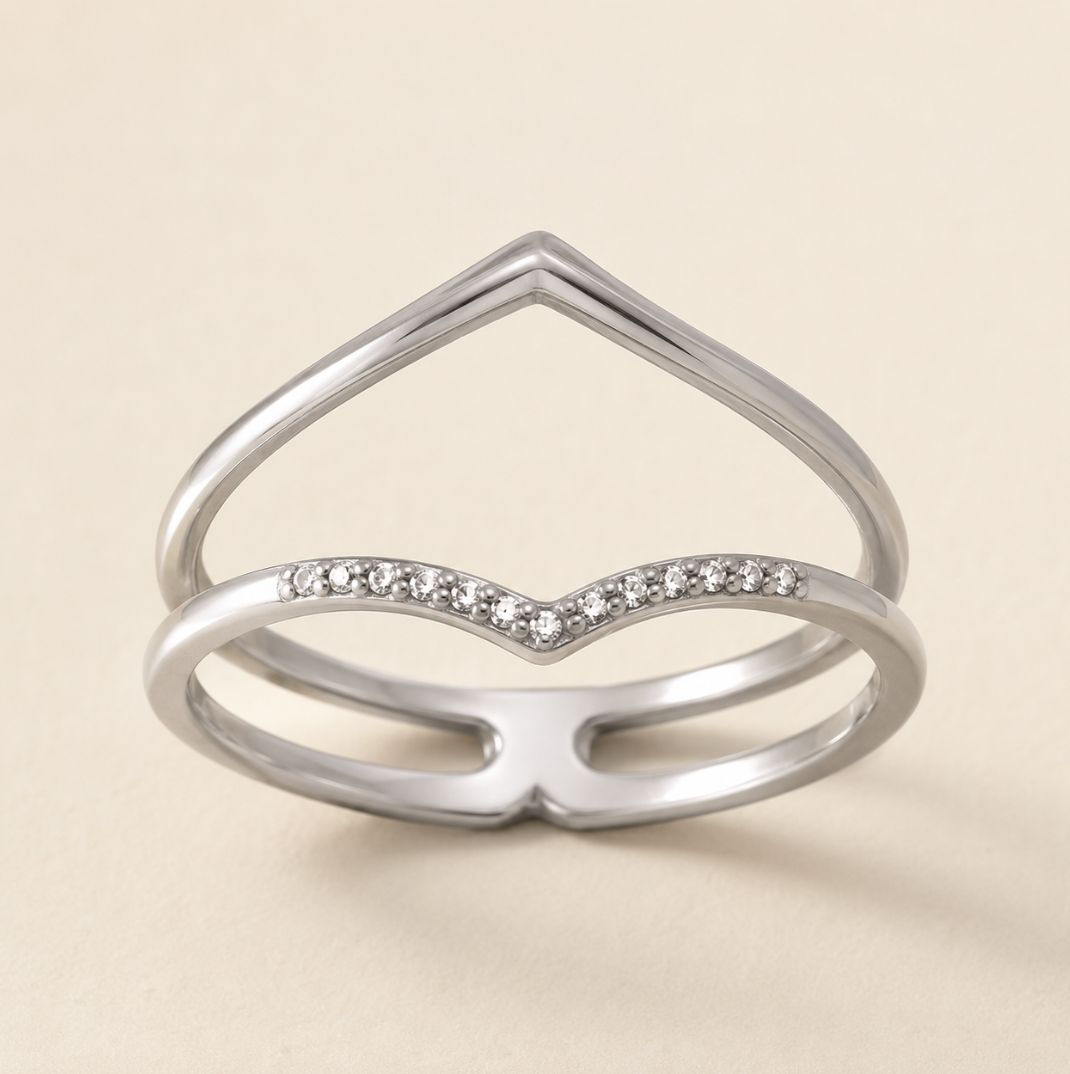 White Gold Frame Ring