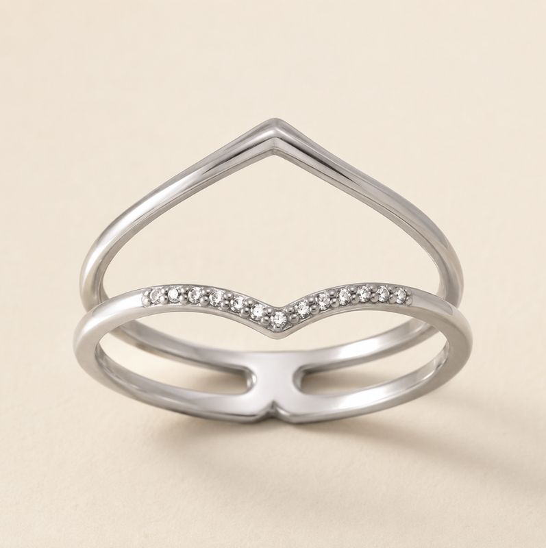 White Gold Frame Ring