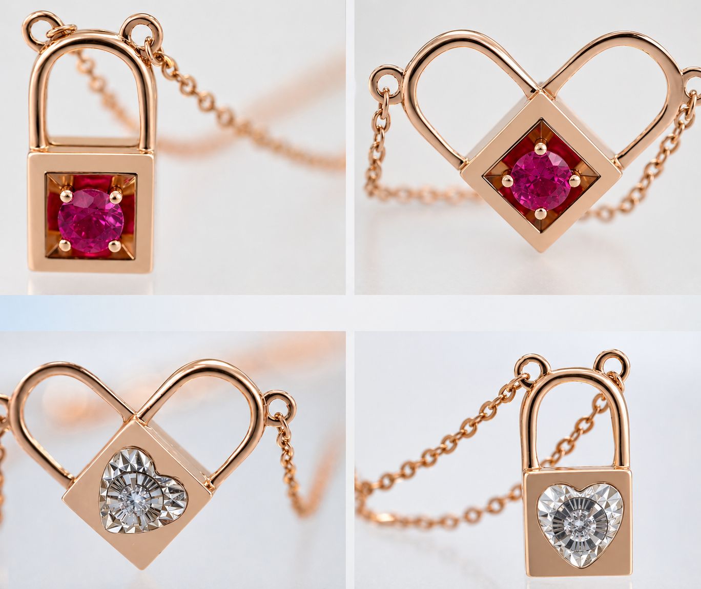 Heart and Lock Necklace