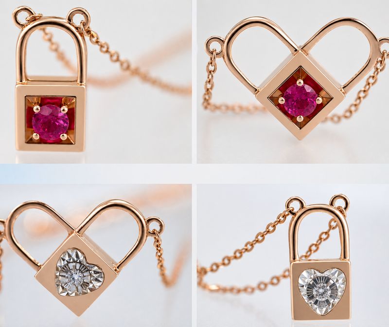 Heart and Lock Necklace