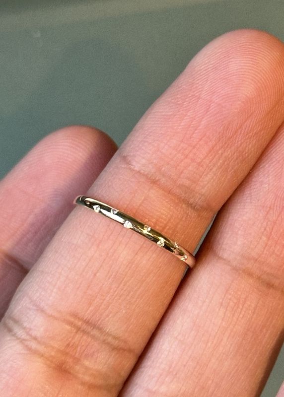Golden Polka Dot Ring