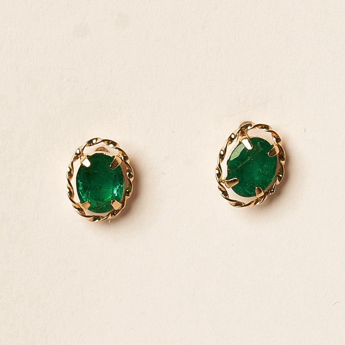 Emerald Ivy Studs