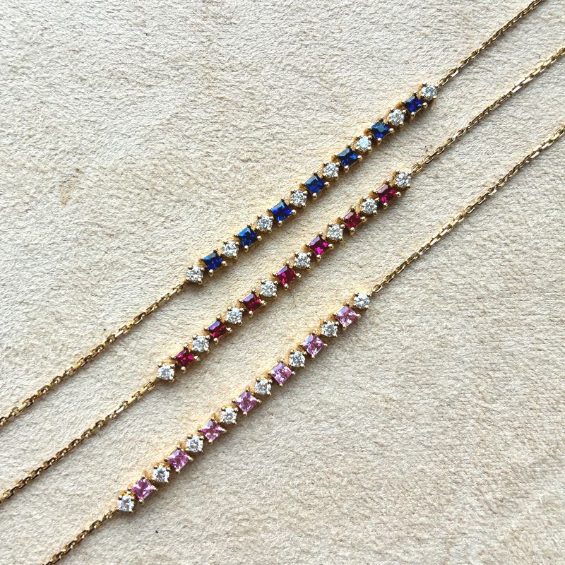 Diamond Gemstone Adjustable Bracelet