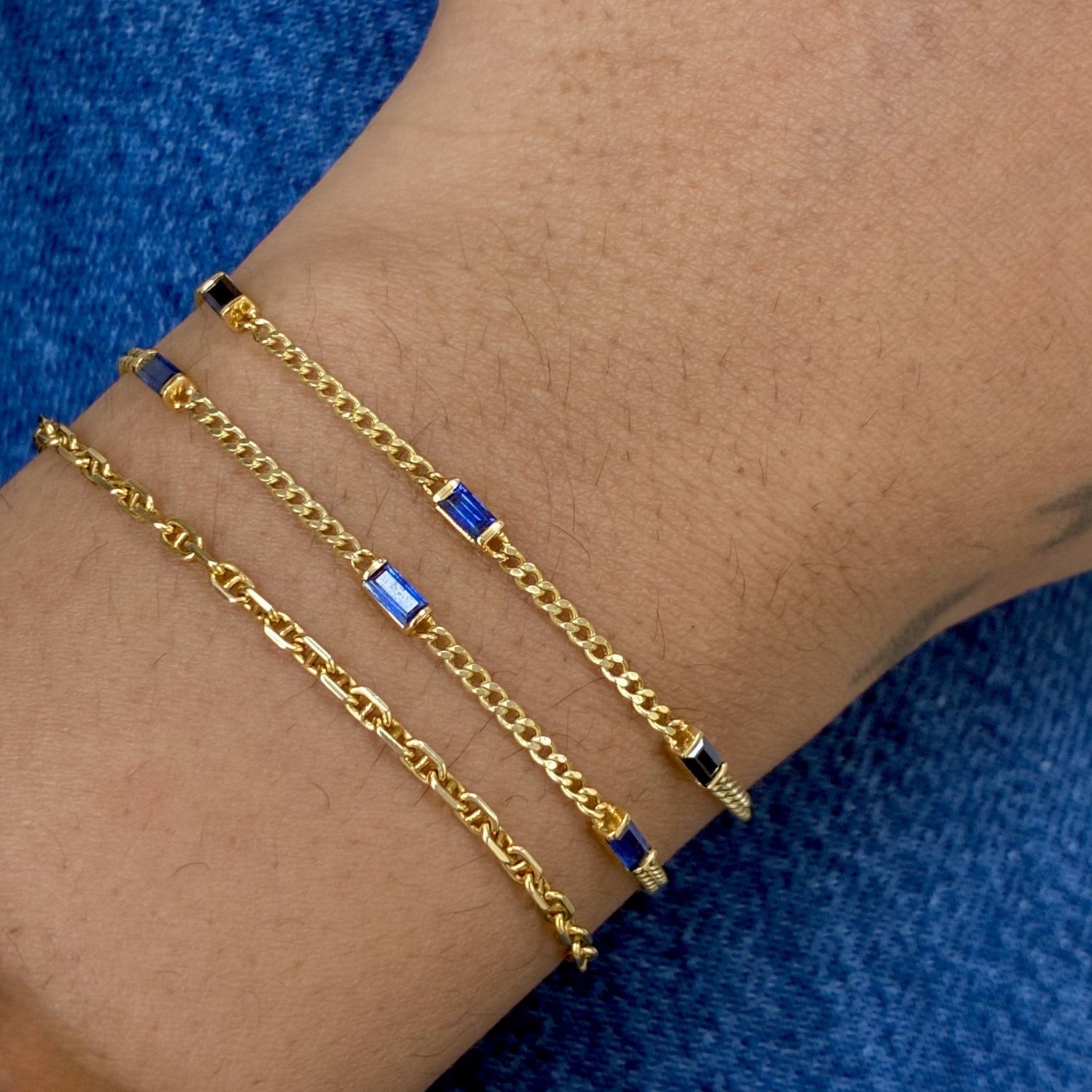 Baguette Station Bracelet