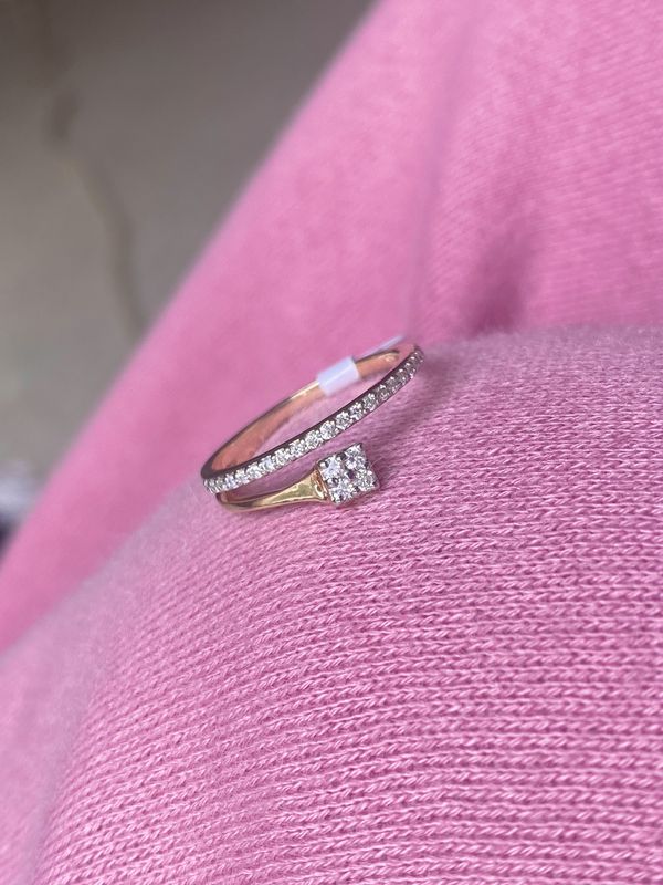 Spiral Diamond Ring