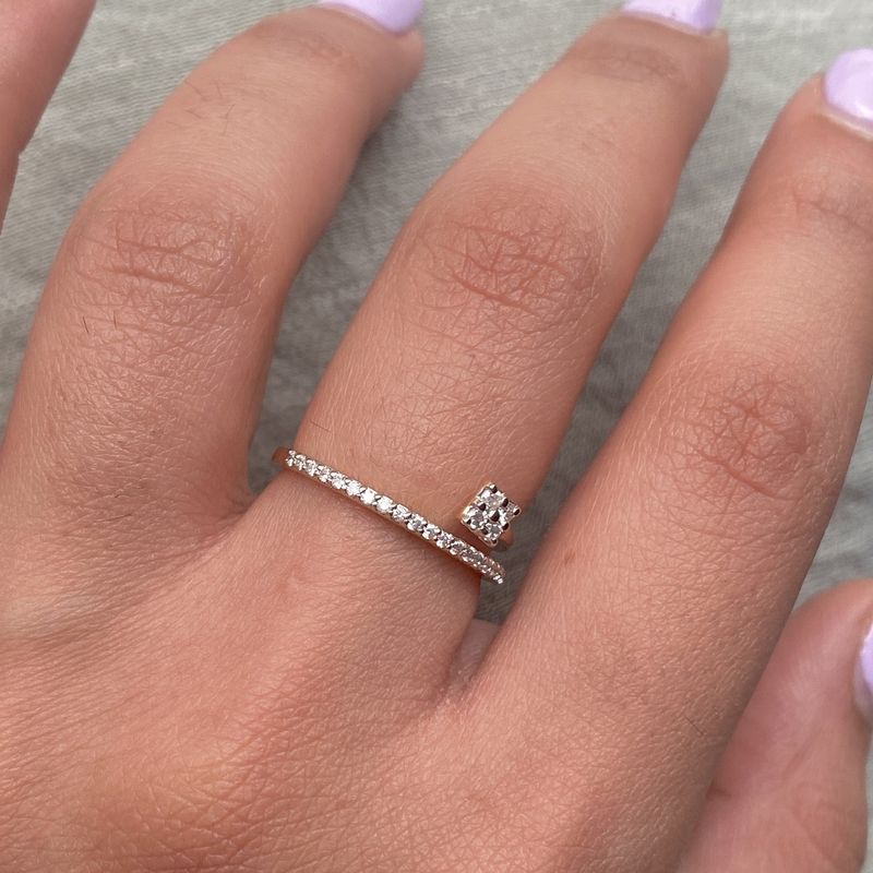 Spiral Diamond Ring