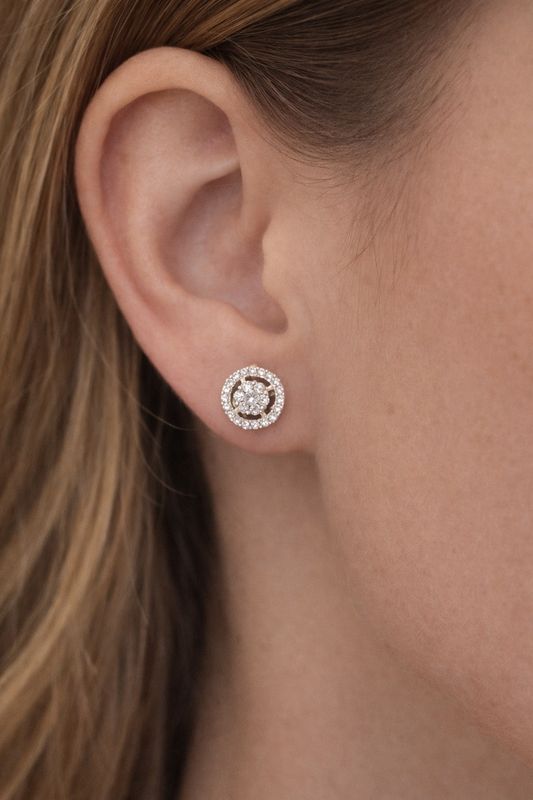 Pavé Diamond Studs