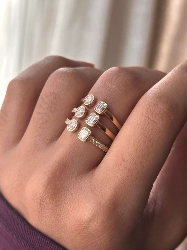 Half Toi et Moi Ring