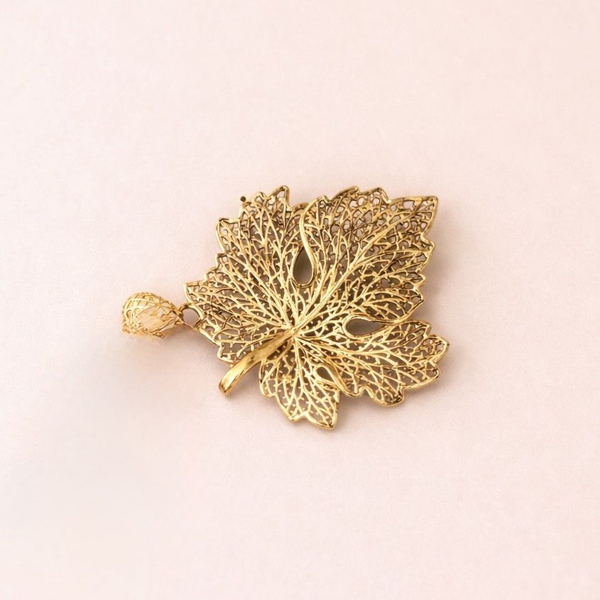 Gold Leaf Pendant
