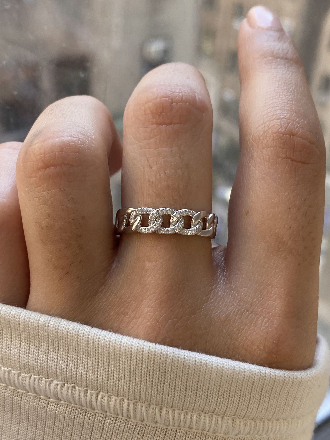 Diamond Link Band .12cts/ 2.8g