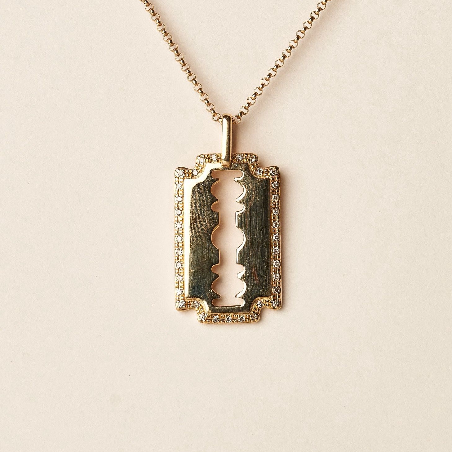 Diamond Blade Necklace