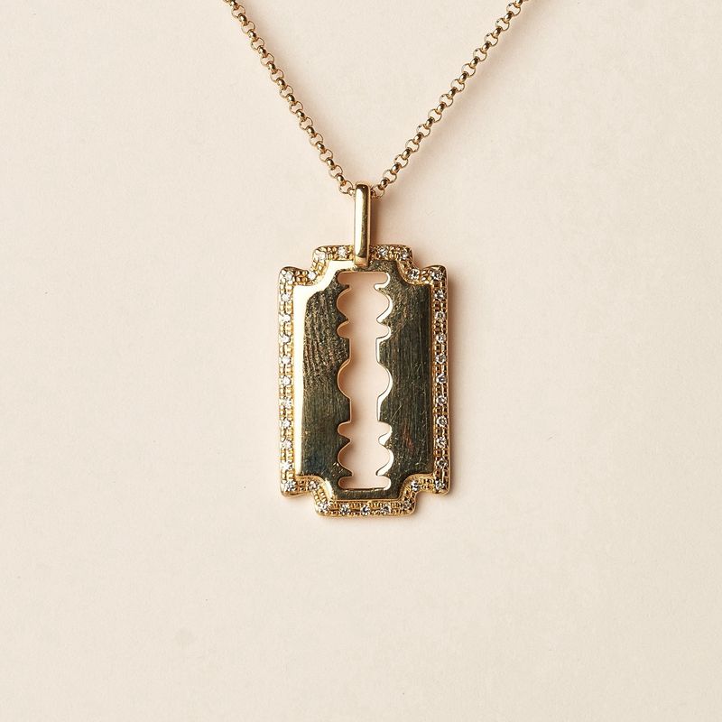 Diamond Blade Necklace