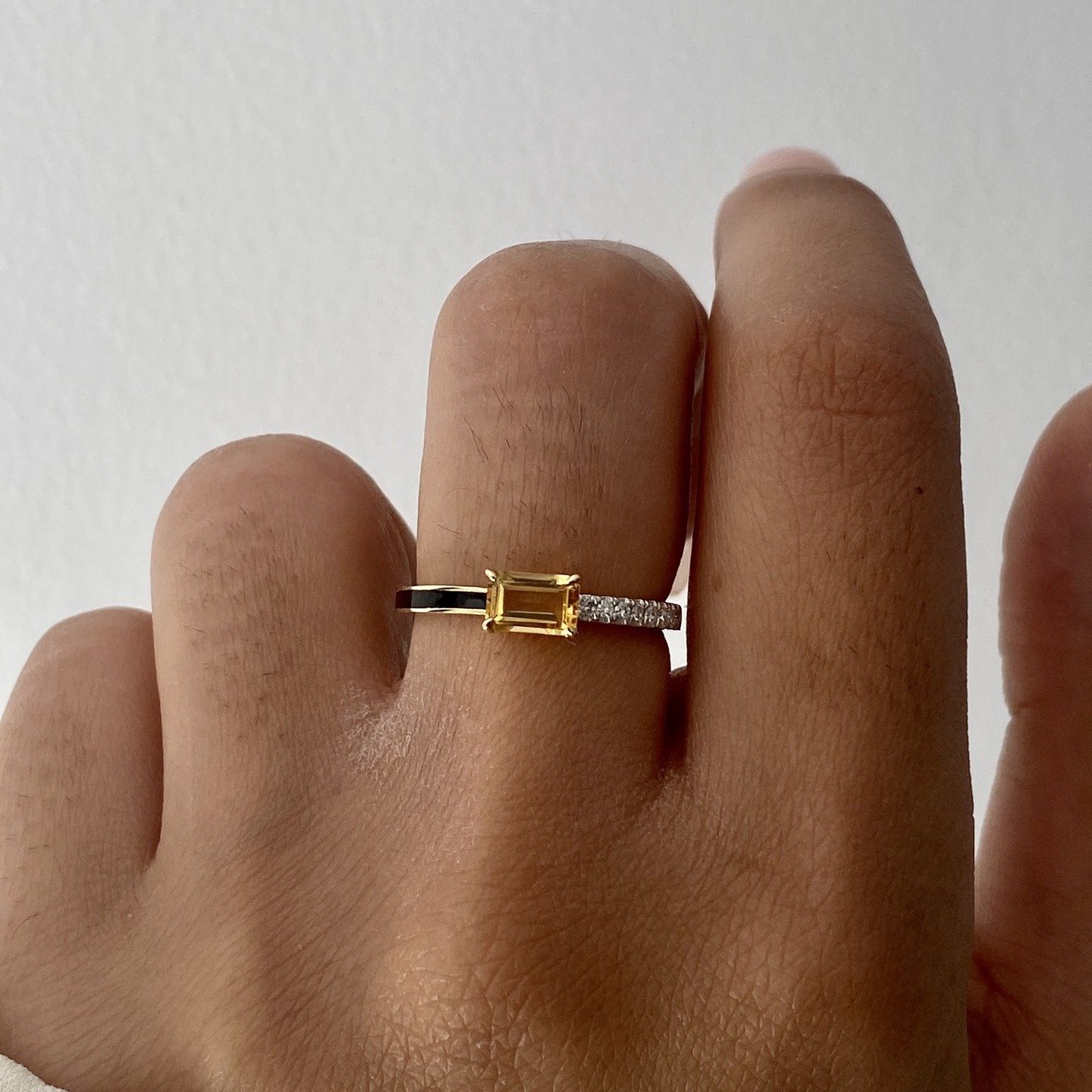 Honey Baguette Ring